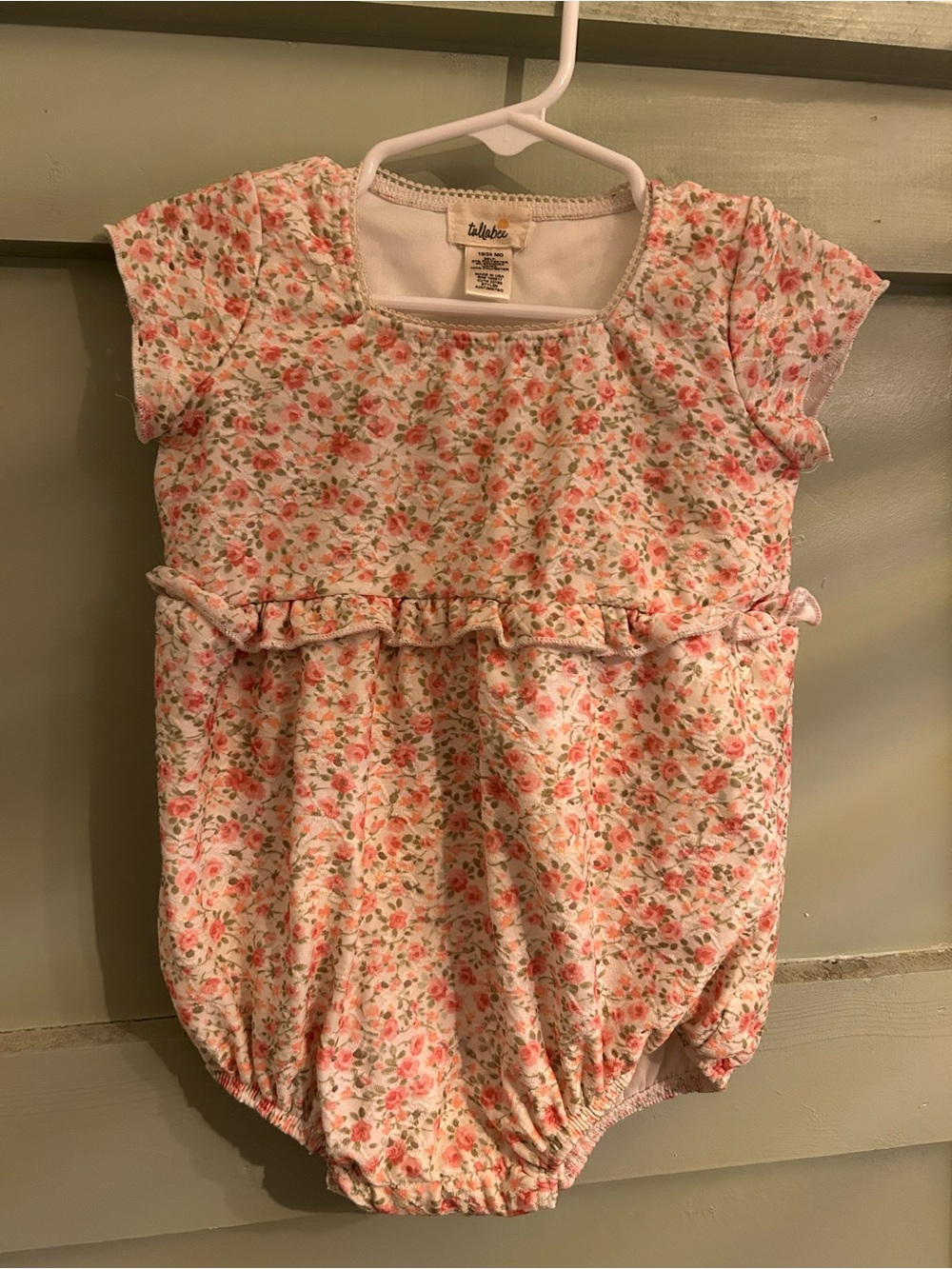 Carter's Pink Floral Baby One-Piece Romper